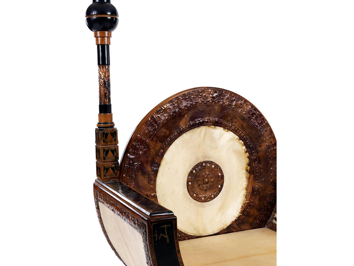 Detailabbildung: Carlo Bugatti Thronsessel