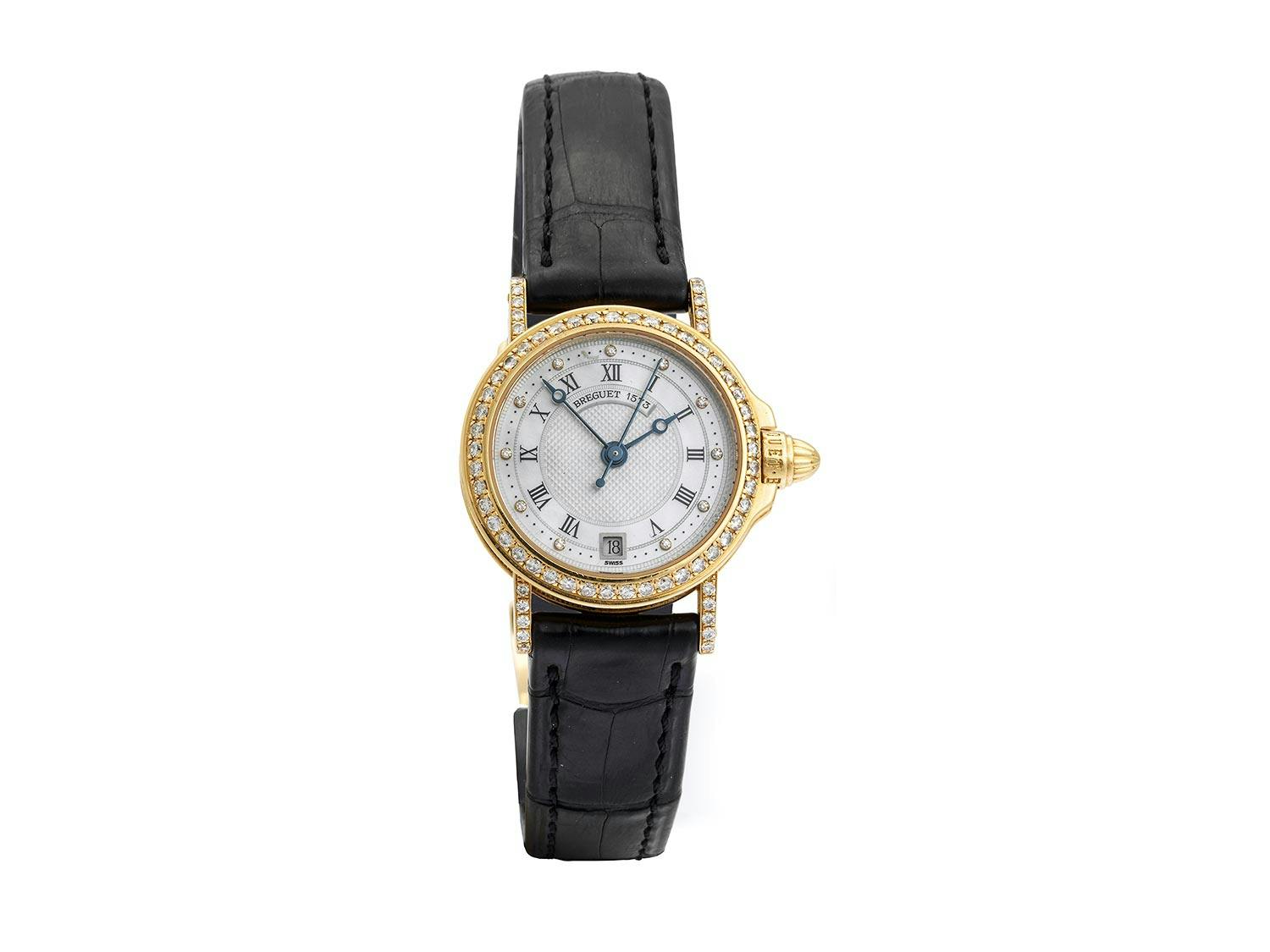 Goldene Damenuhr Breguet Classique „Marine“