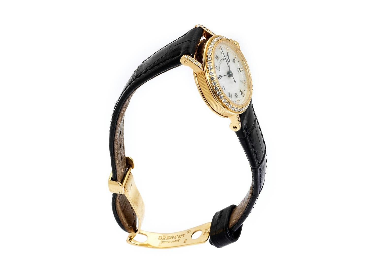 Detailabbildung: Goldene Damenuhr Breguet Classique „Marine“