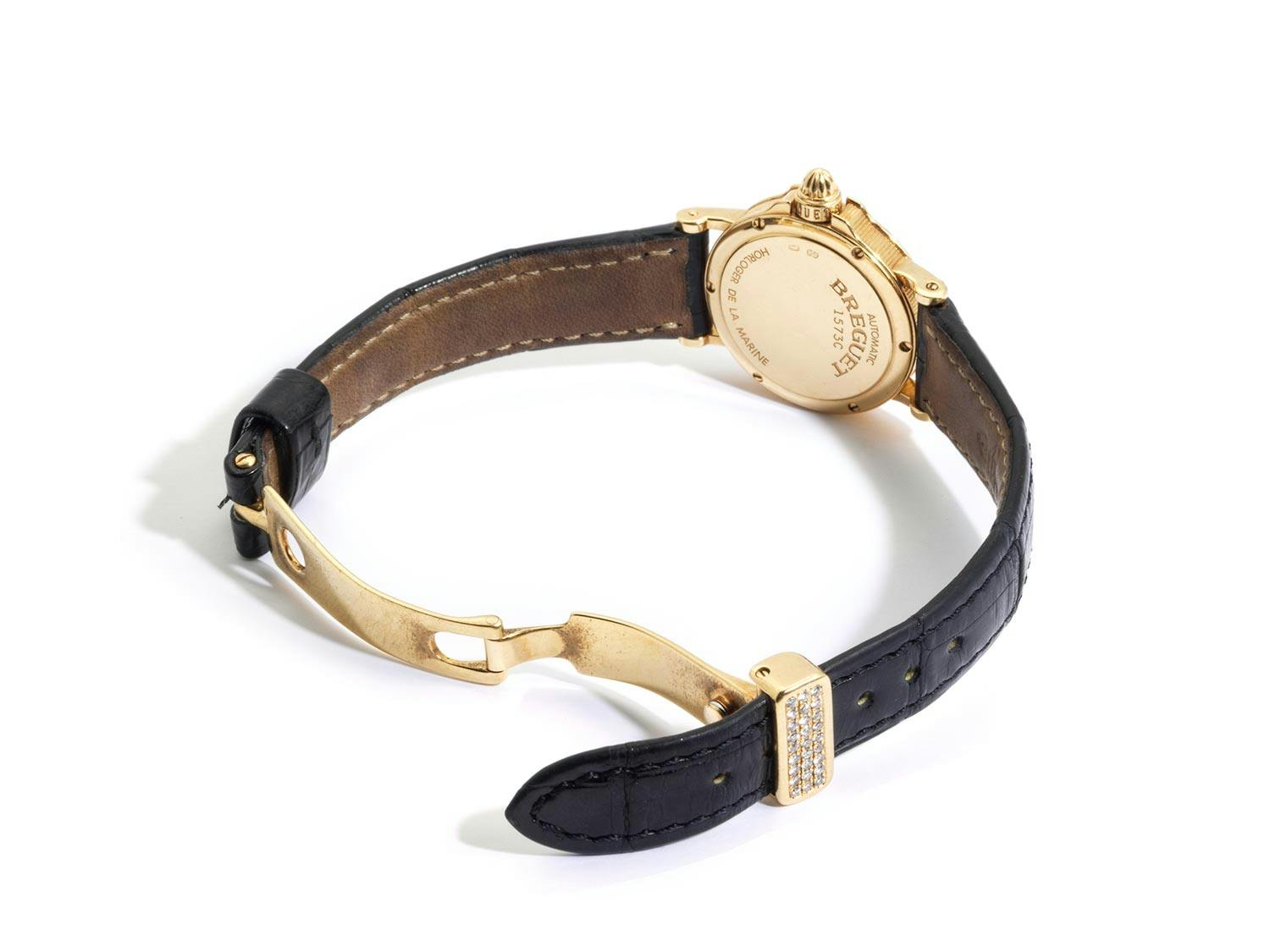 Detailabbildung: Goldene Damenuhr Breguet Classique „Marine“