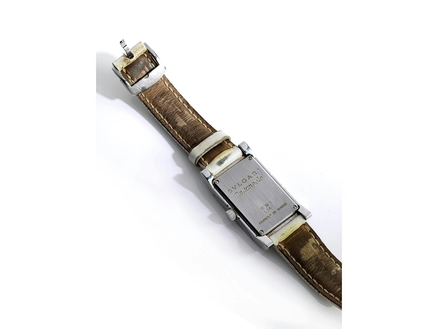 Detailabbildung: Bulgari-Rettangolo-Damenarmbanduhr