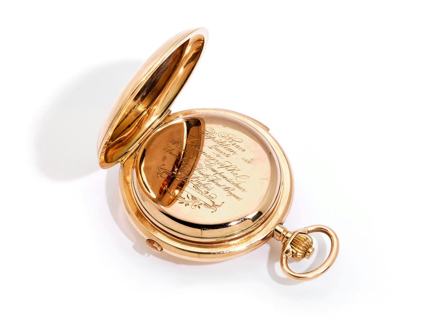 Detailabbildung: Goldene Taschenuhr