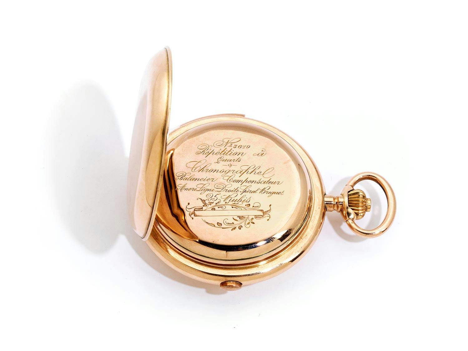 Detailabbildung: Goldene Taschenuhr