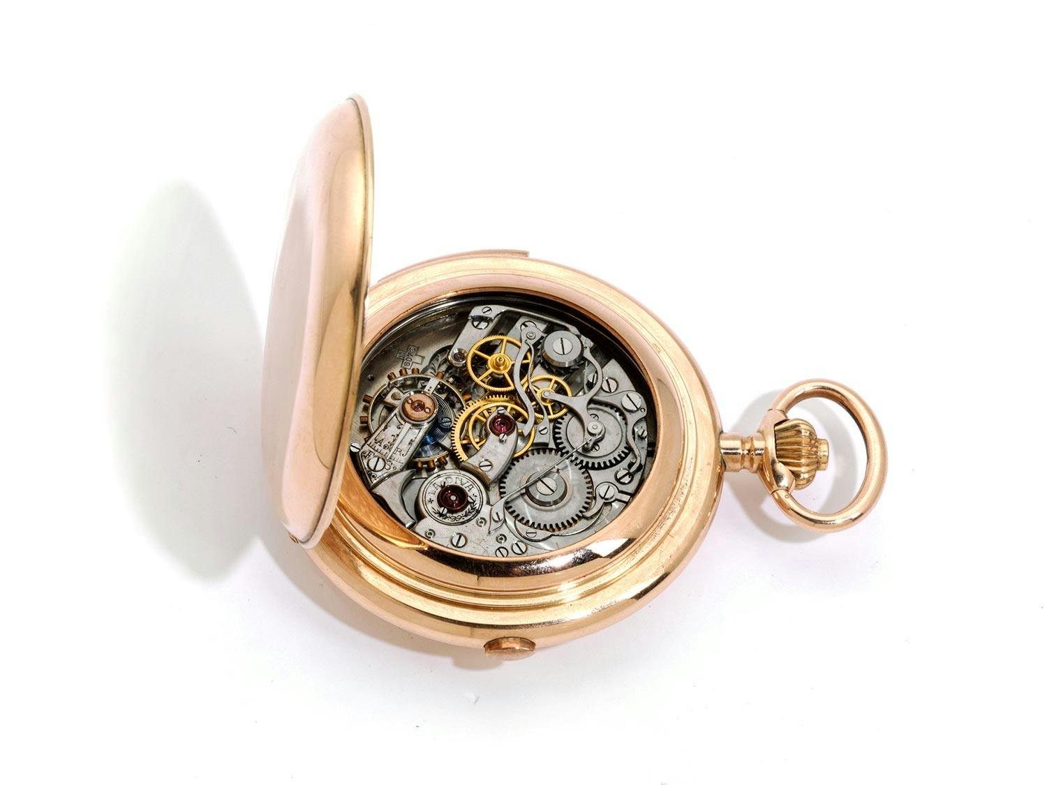 Detailabbildung: Goldene Taschenuhr