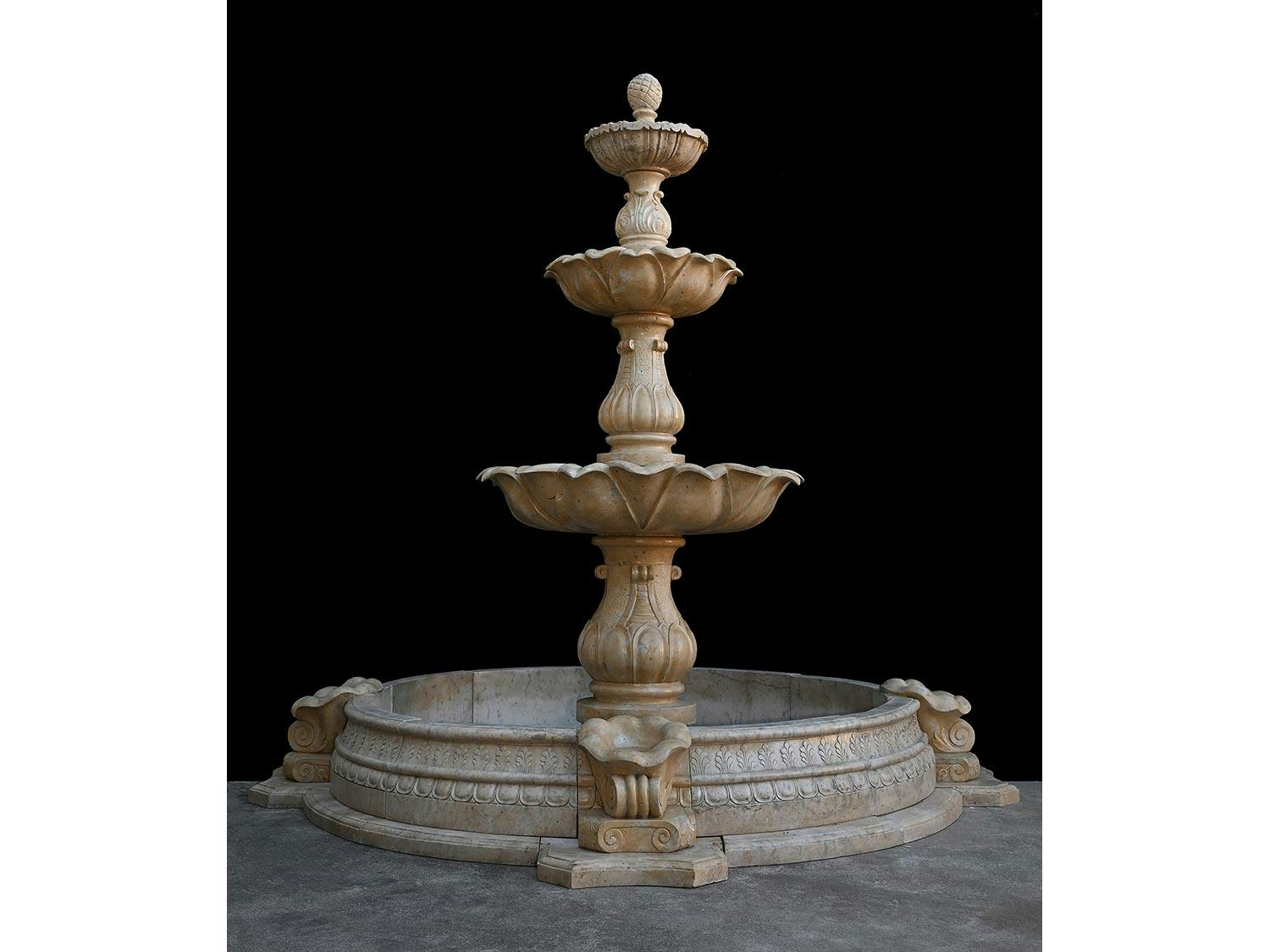 Elegante Brunnenanlage
