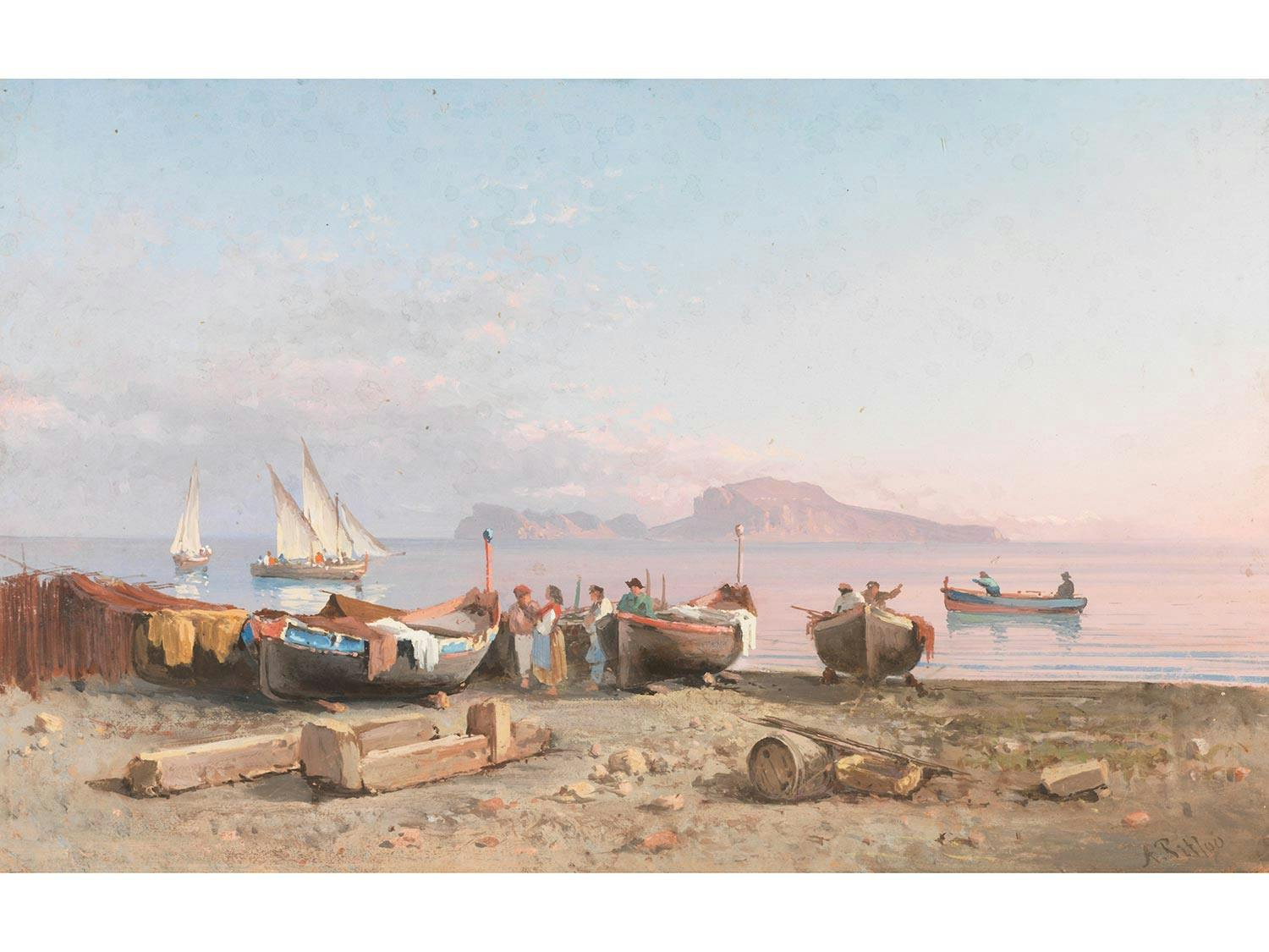 Detailabbildung: Antonio Sminck Pitloo, 1791 Arnheim – 1837 Neapel