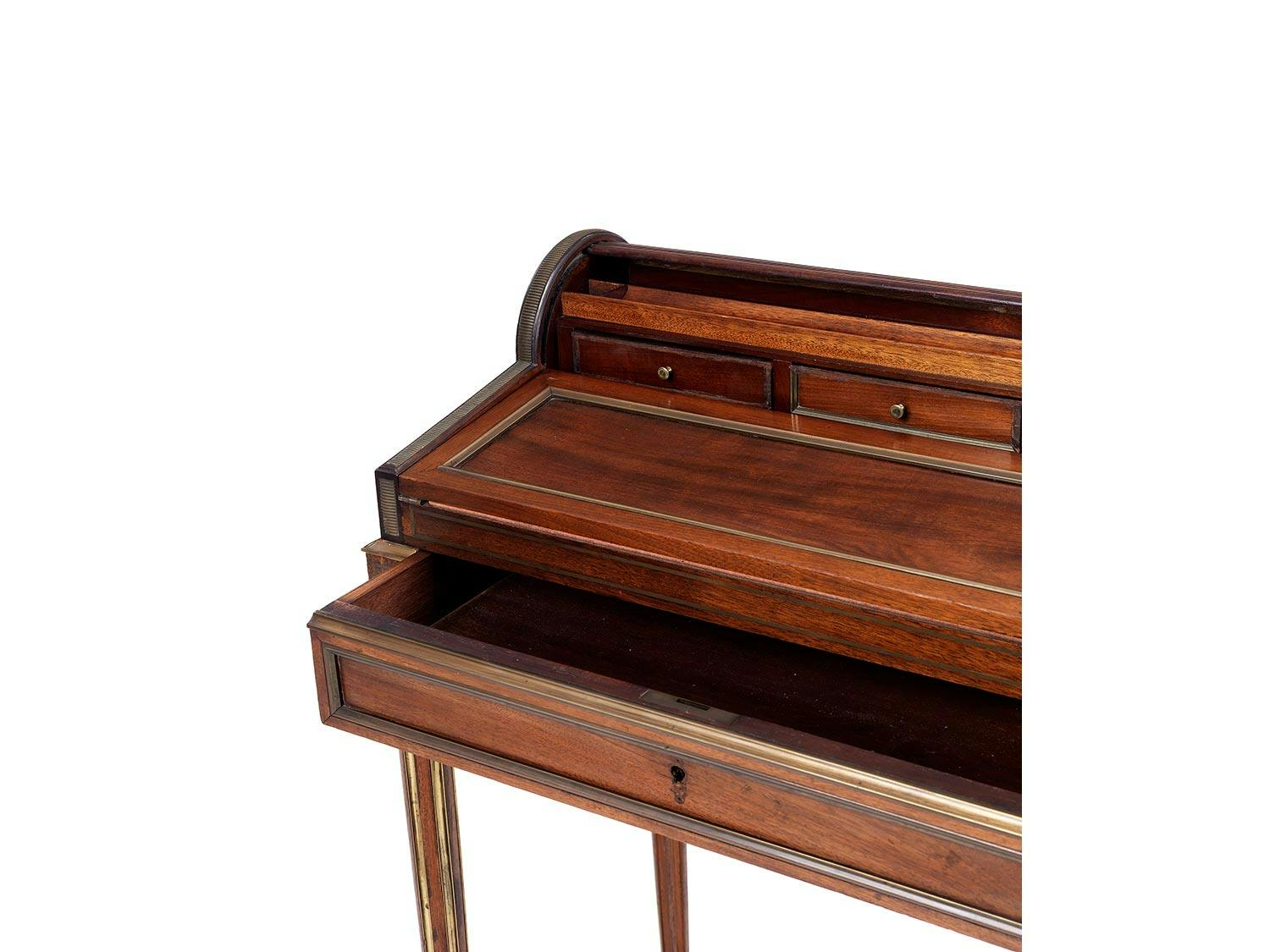 Detailabbildung: Rollsekretär im Empire-Stil