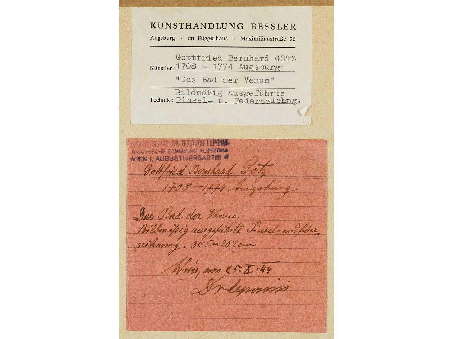 Detailabbildung: Gottfried Bernhard Götz, 1708 Velehrad, Mähren – 1774 Augsburg, zug.