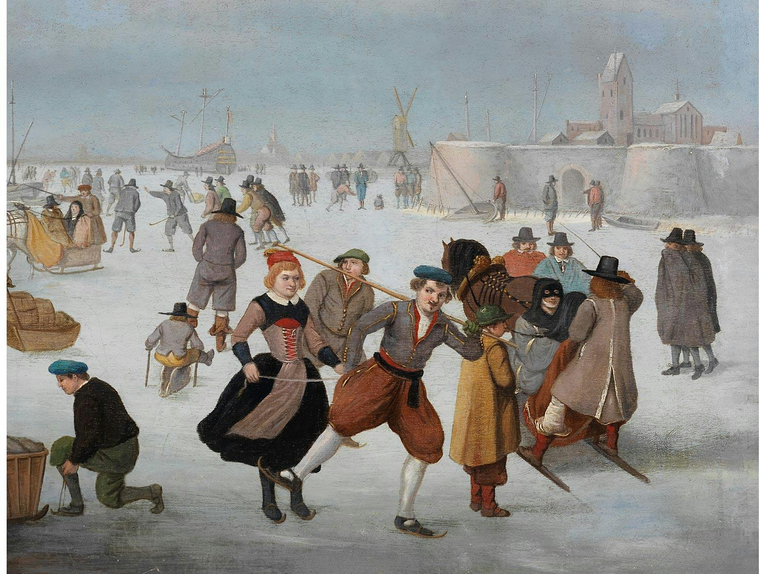 Detailabbildung: Barent Avercamp, 1612 Kampen – 1679 ebenda, Nachfolge des