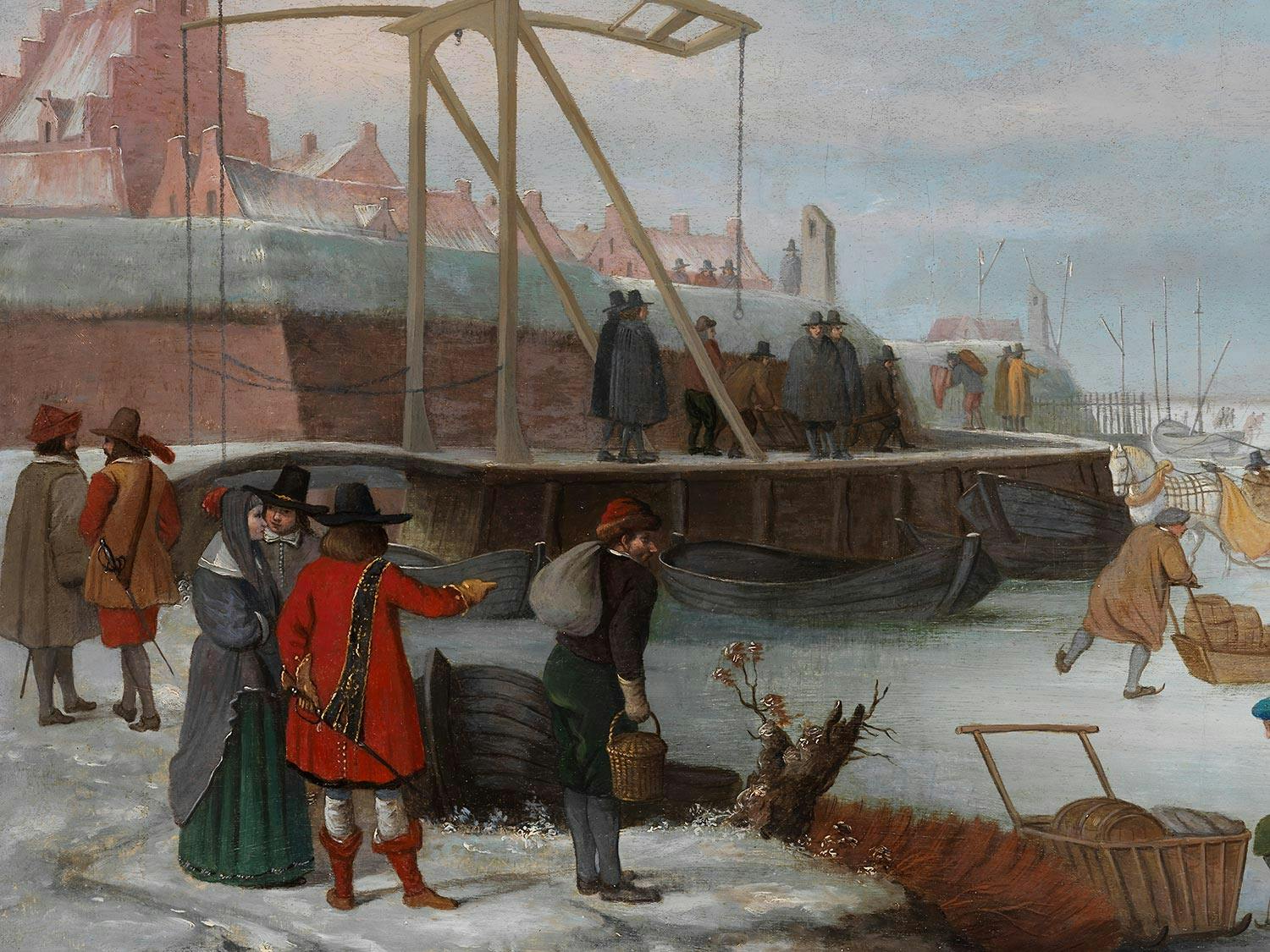 Detailabbildung: Barent Avercamp, 1612 Kampen – 1679 ebenda, Nachfolge des