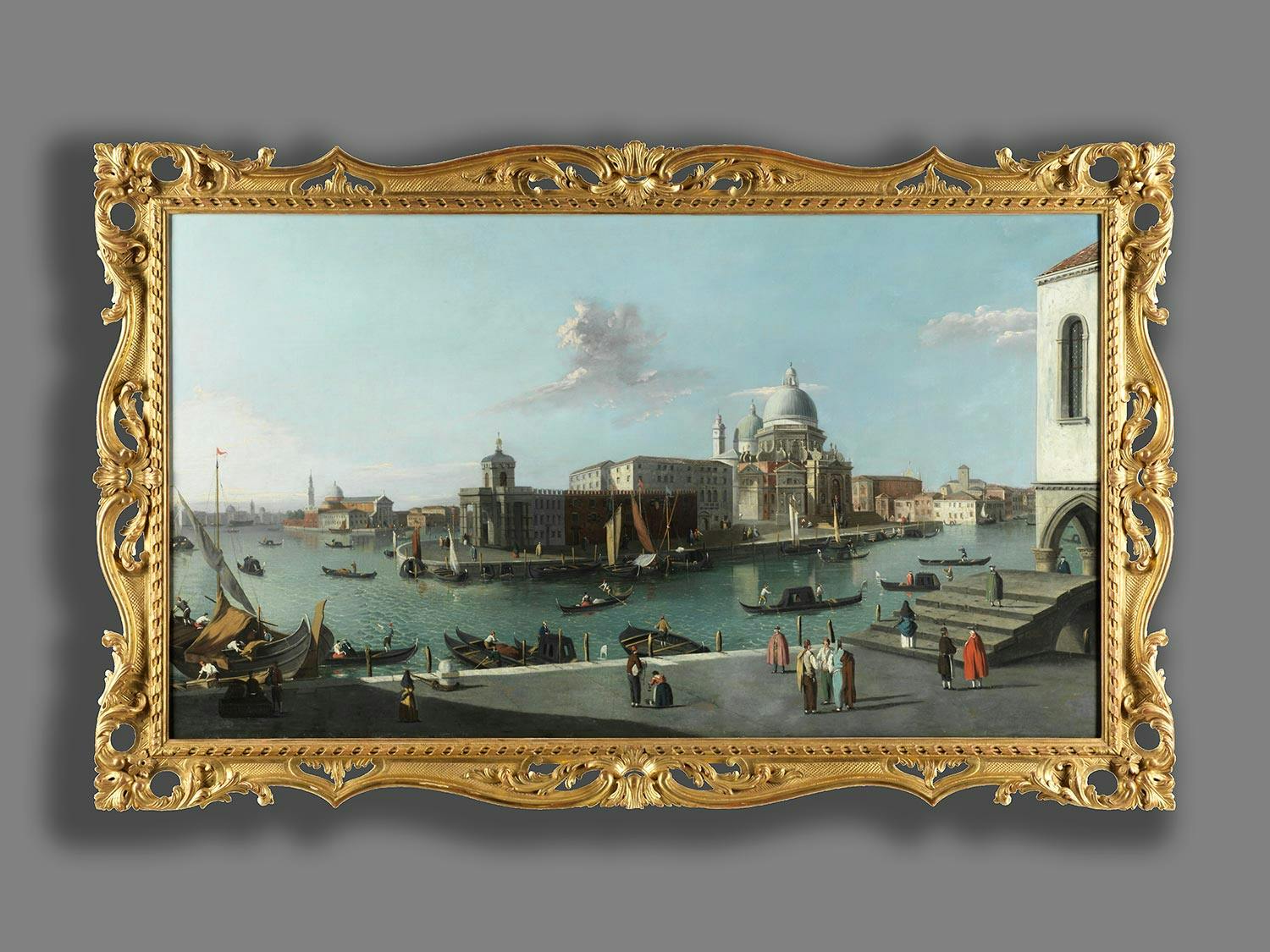 Detailabbildung: Giovanni Antonio Canal, genannt „Canaletto“, 1697 Venedig – 1768 ebenda, zug.