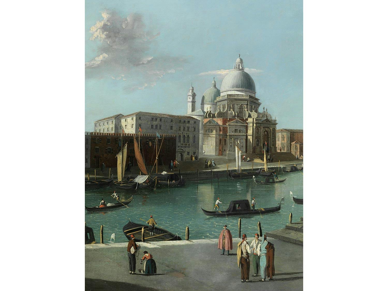 Detailabbildung: Giovanni Antonio Canal, genannt „Canaletto“, 1697 Venedig – 1768 ebenda, zug.