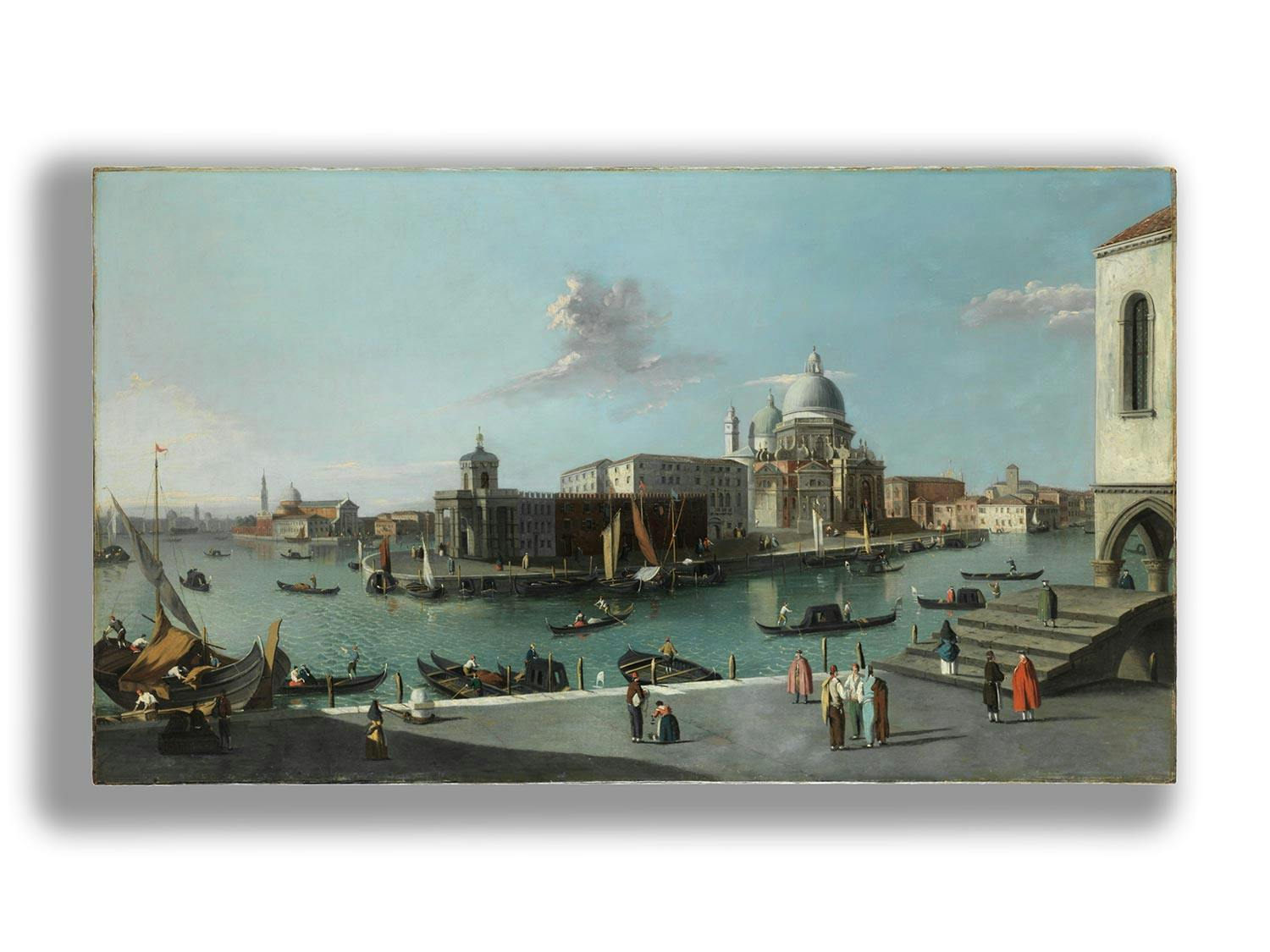 Detailabbildung: Giovanni Antonio Canal, genannt „Canaletto“, 1697 Venedig – 1768 ebenda, zug.