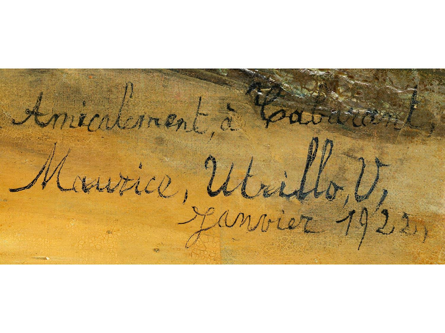 Detailabbildung: Maurice Utrillo, 1883 Paris – 1955 Dax