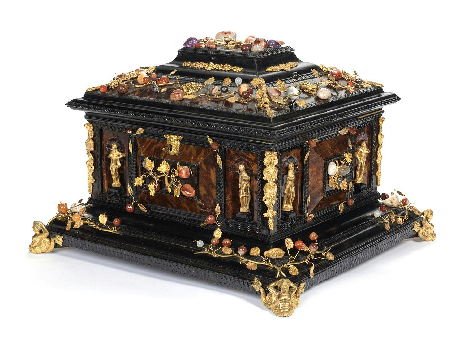 Kabinettkästchen mit Pietra dura-Einlagen