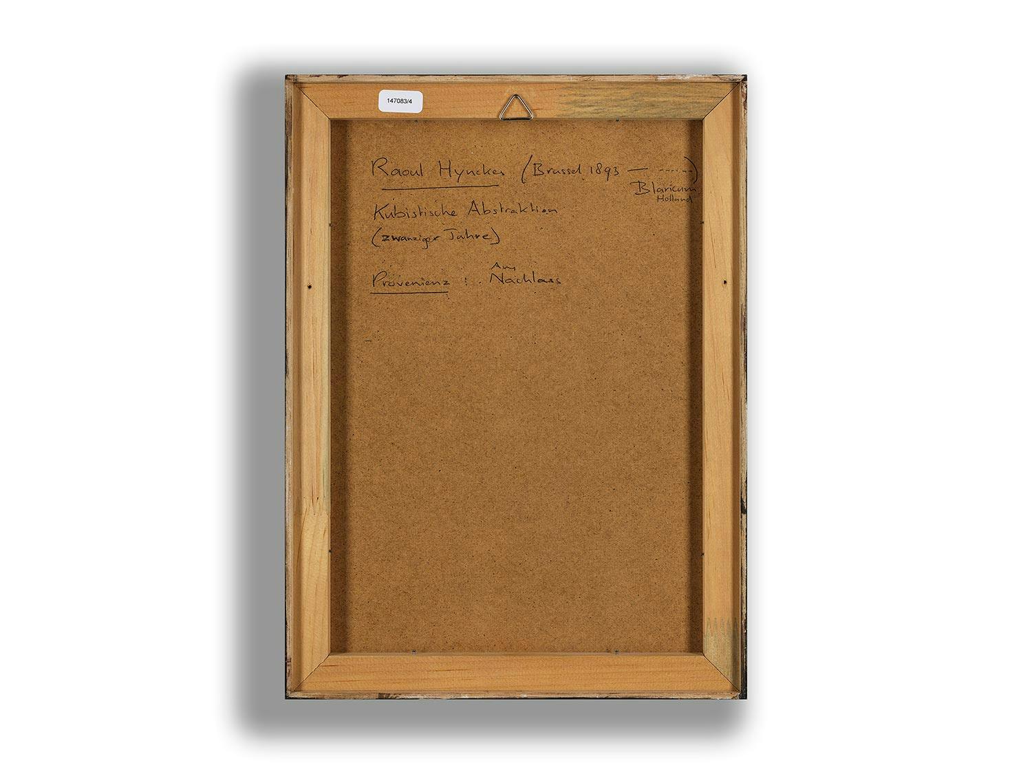 Detailabbildung: Raoul Hynckes, 1893 Brüssel – 1973 Blaricum/ Noord-Holland, zug.