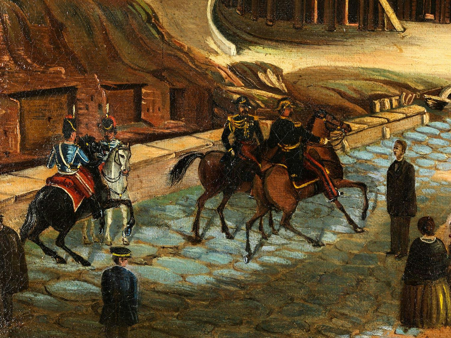 Detailabbildung: F. Petraglia, Maler des 19. Jahrhunderts