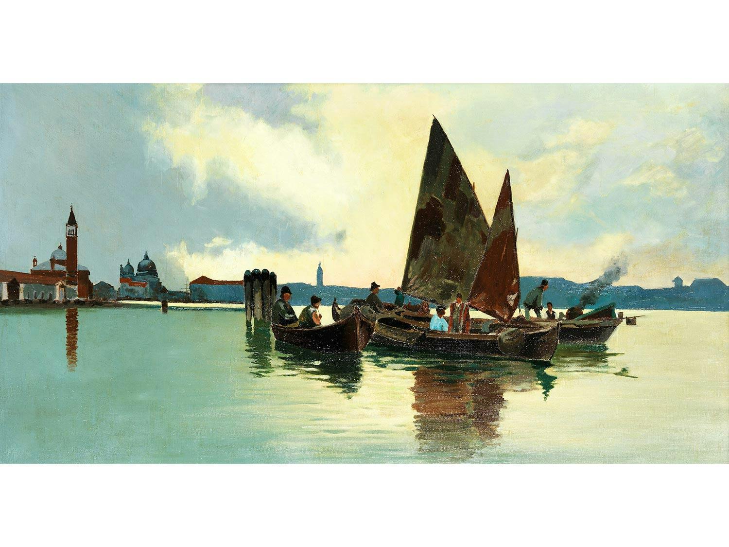 Detailabbildung: Venezianischer Maler des 19./ 20. Jahrhunderts