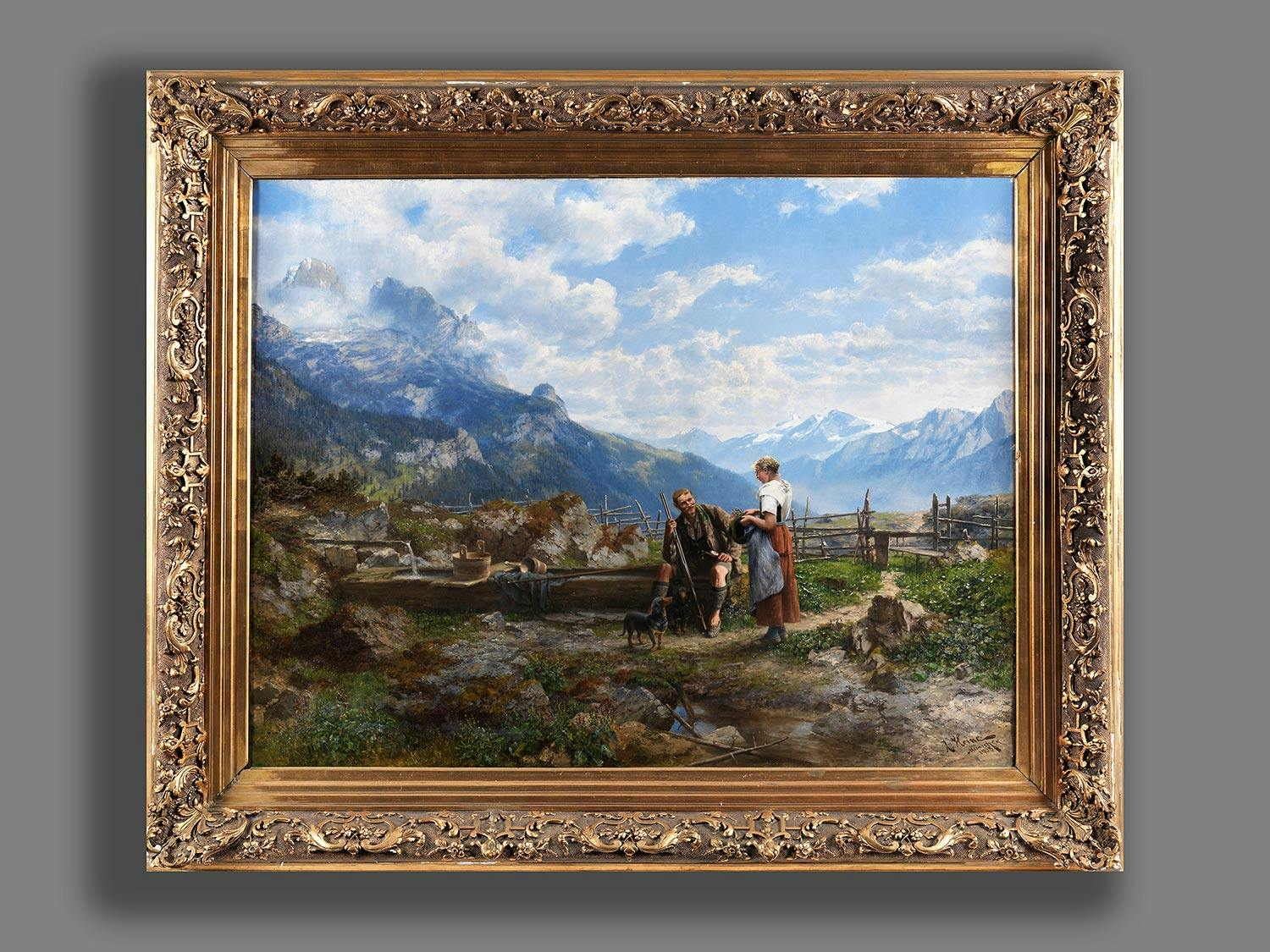 Detailabbildung: Johann Adalbert Heine, geb. um 1850