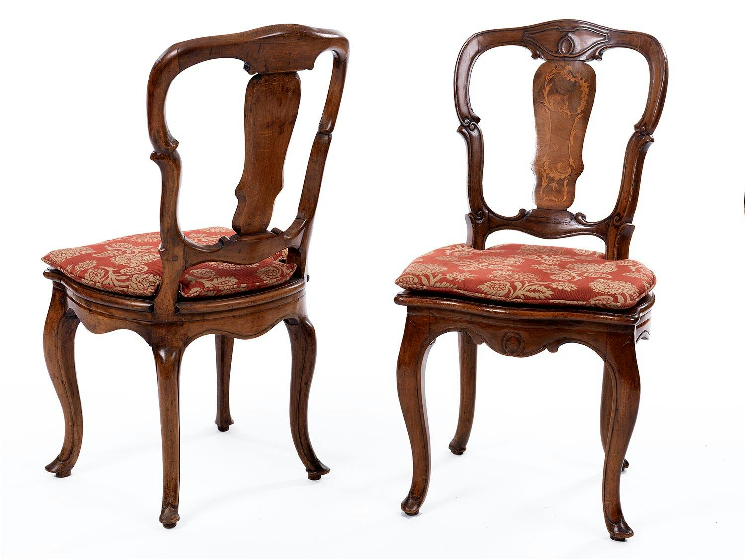 Detailabbildung: Vier Louis XV-Stühle