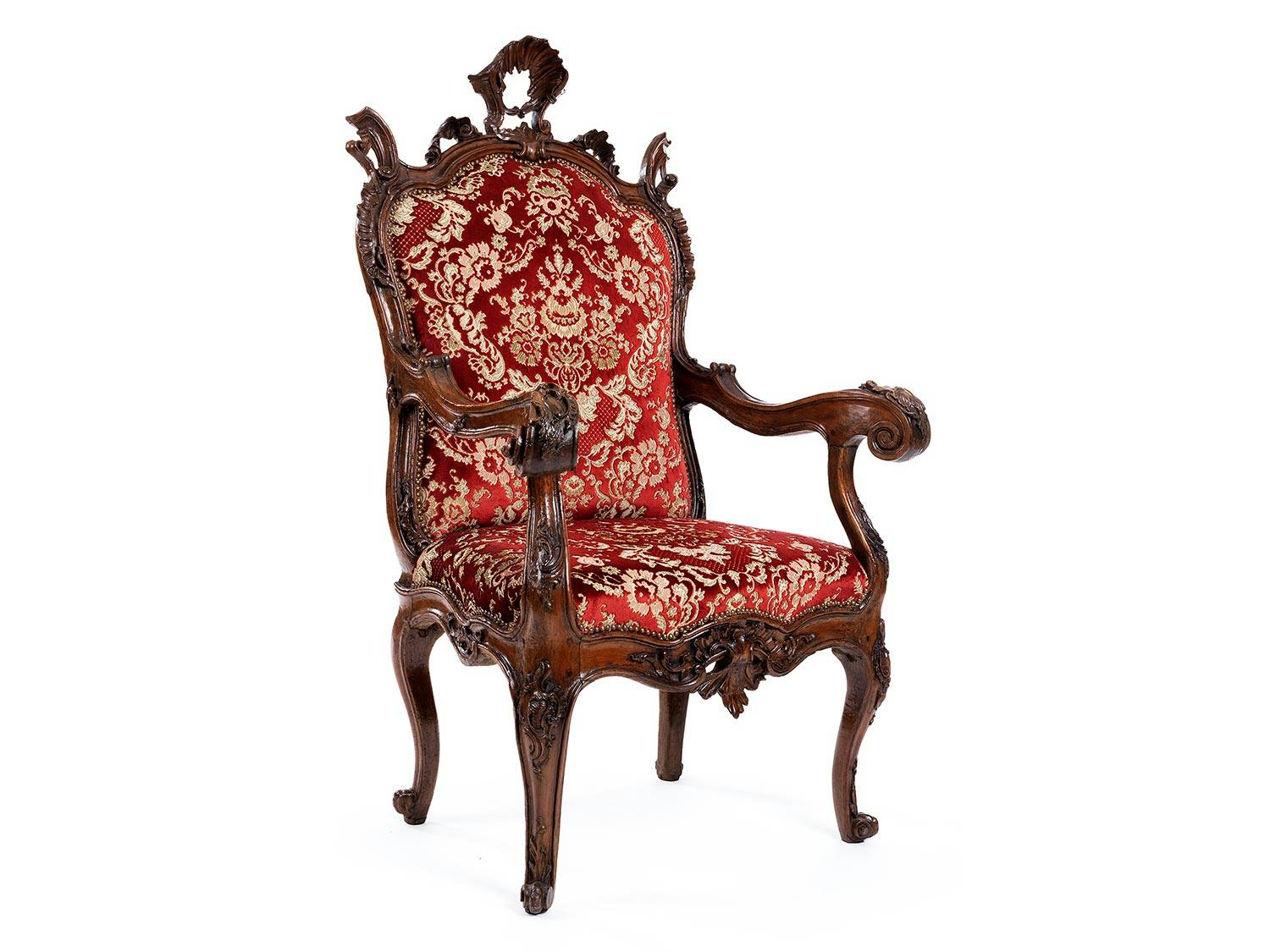 Detailabbildung: Venezianischer Thronsessel