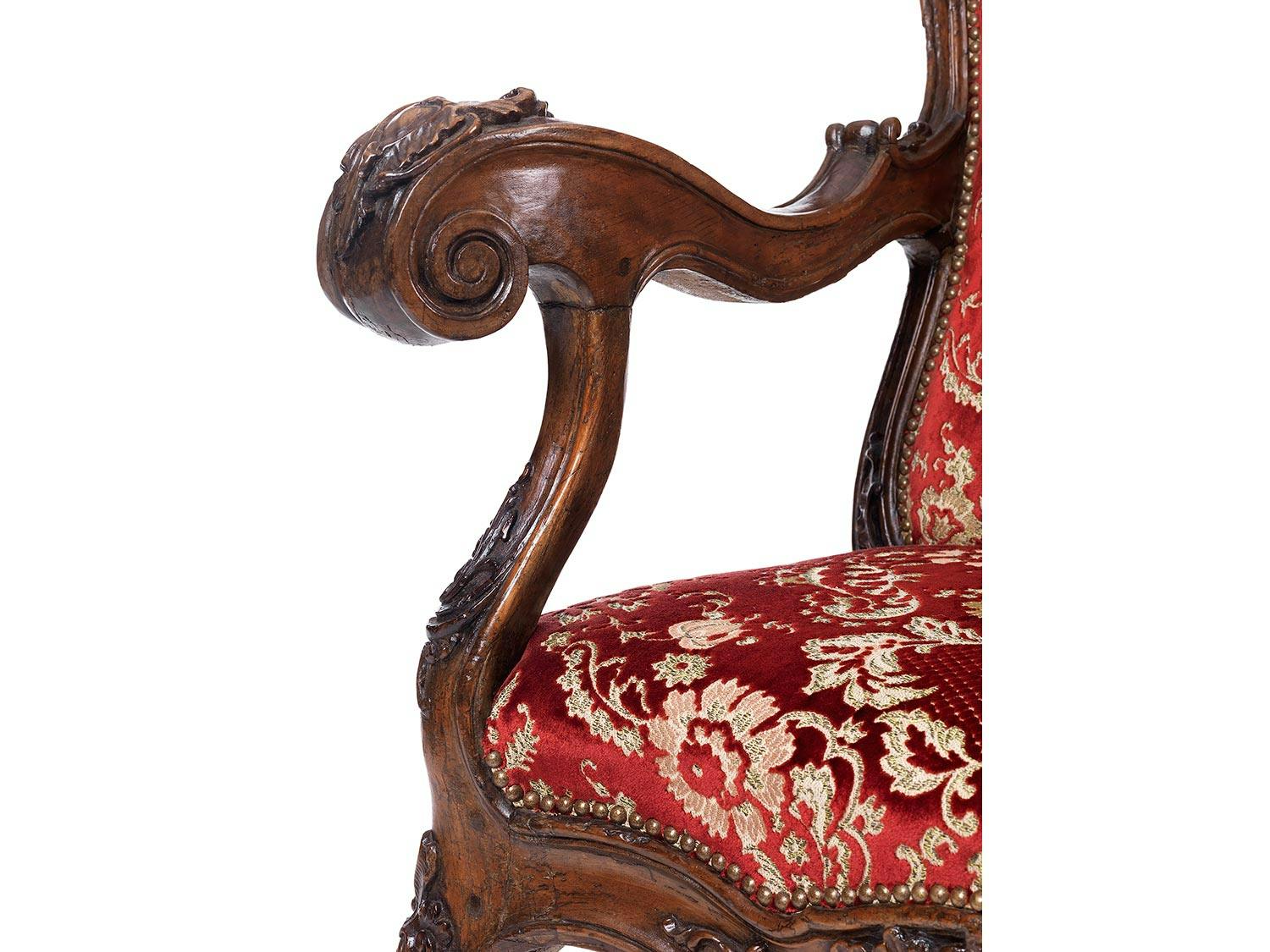 Detailabbildung: Venezianischer Thronsessel