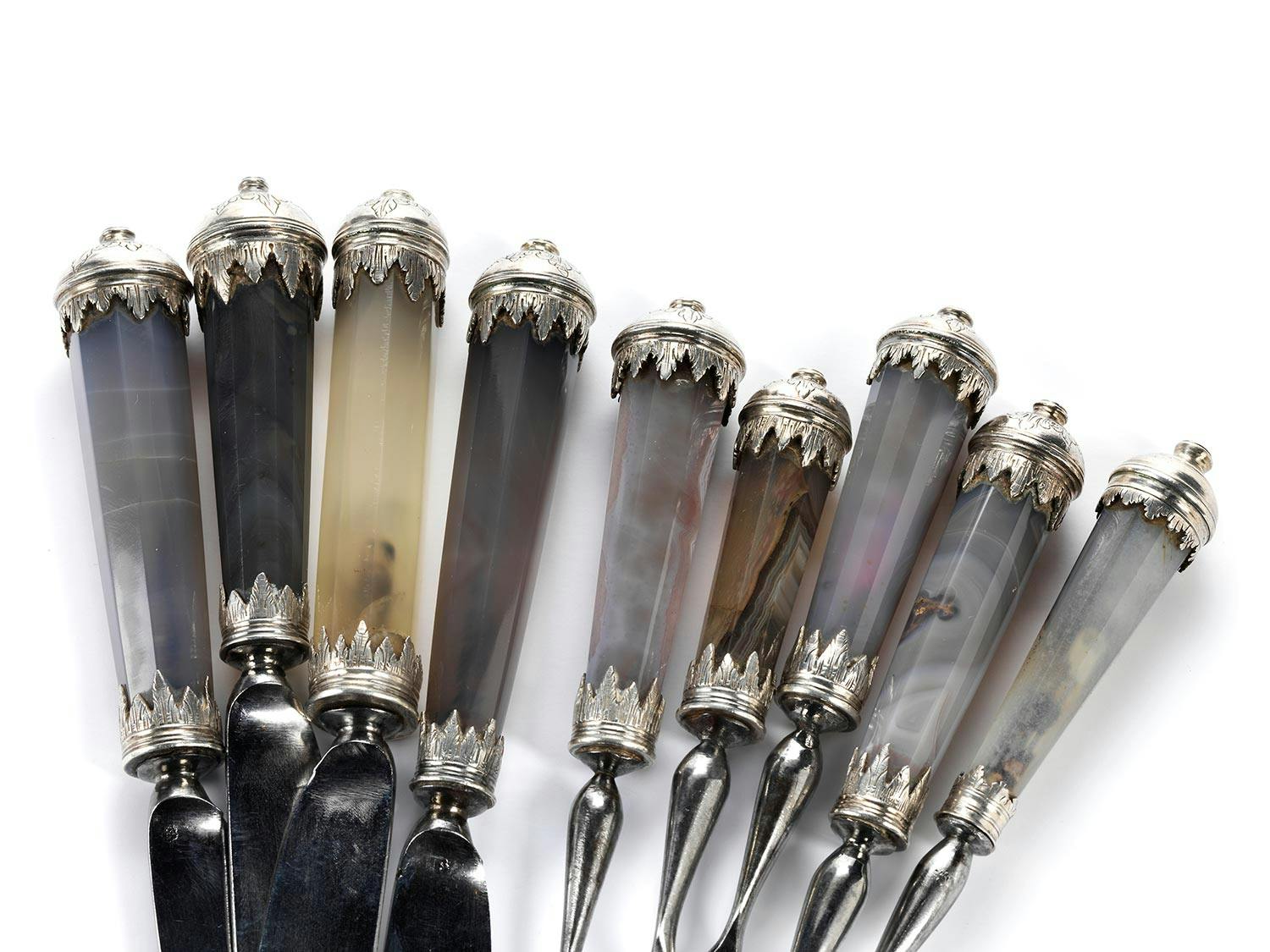 Detailabbildung: Höfisches barockes Tafelbesteck