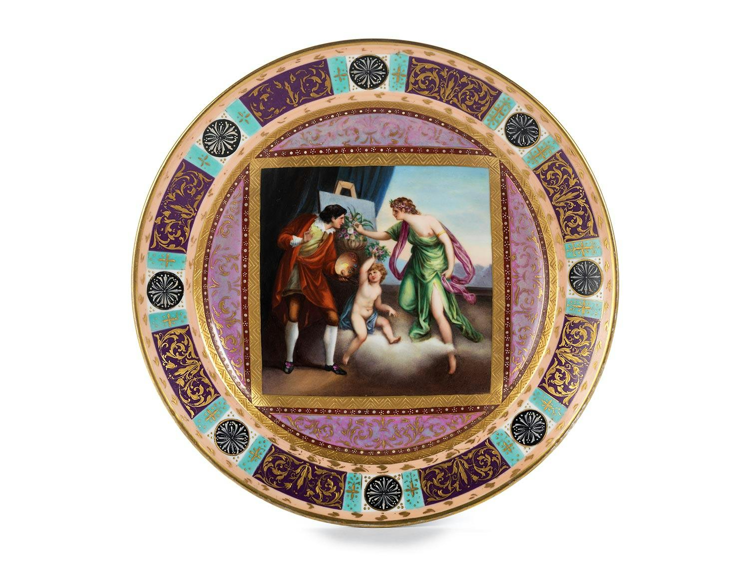 Teller mit Angelika Kauffmann-Motiv