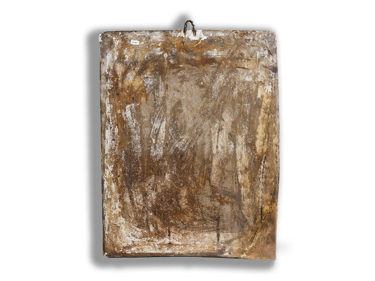 Detailabbildung: Stuckrelief – Maria mit dem Kind