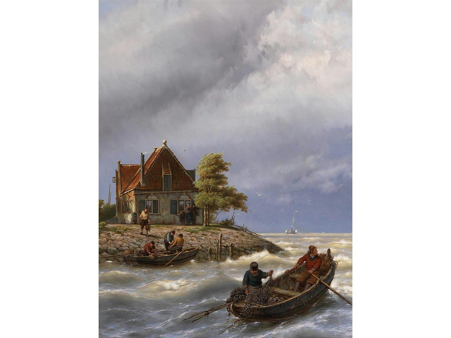 Detailabbildung: Jan Hermann Barend Koekkoek, 1840 Amsterdam – 1912 Hilversum