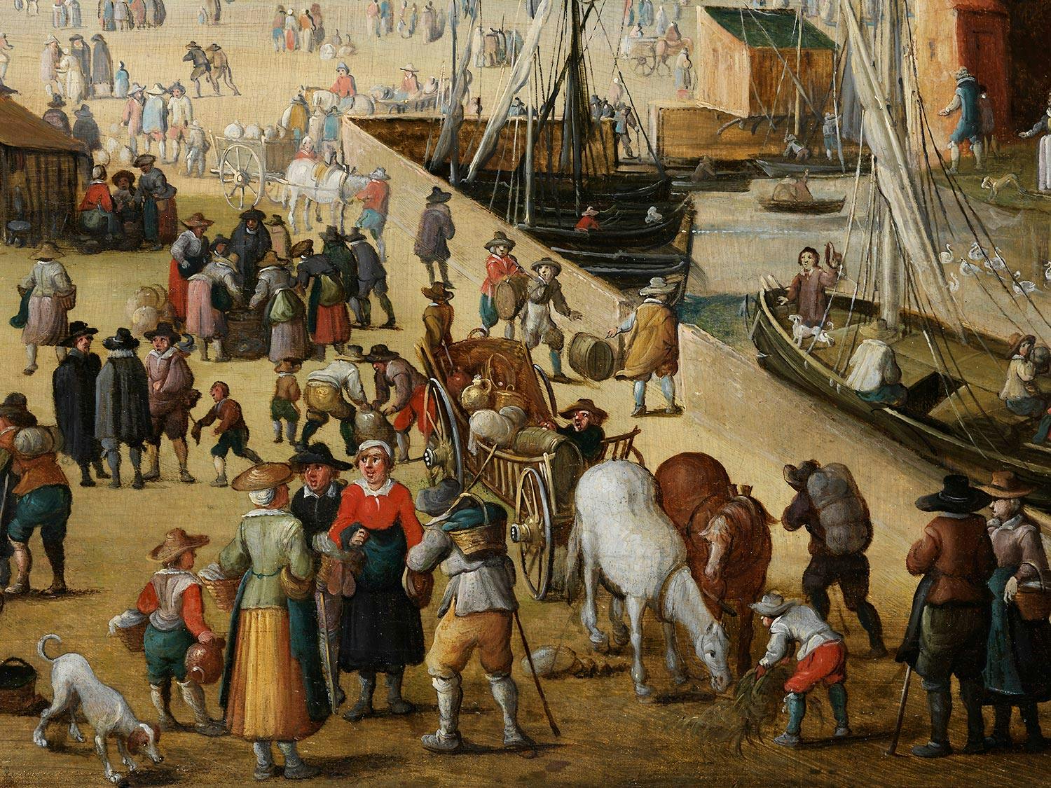 Detailabbildung: Philips de Momper, 1564 – 1634 Antwerpen, zug.