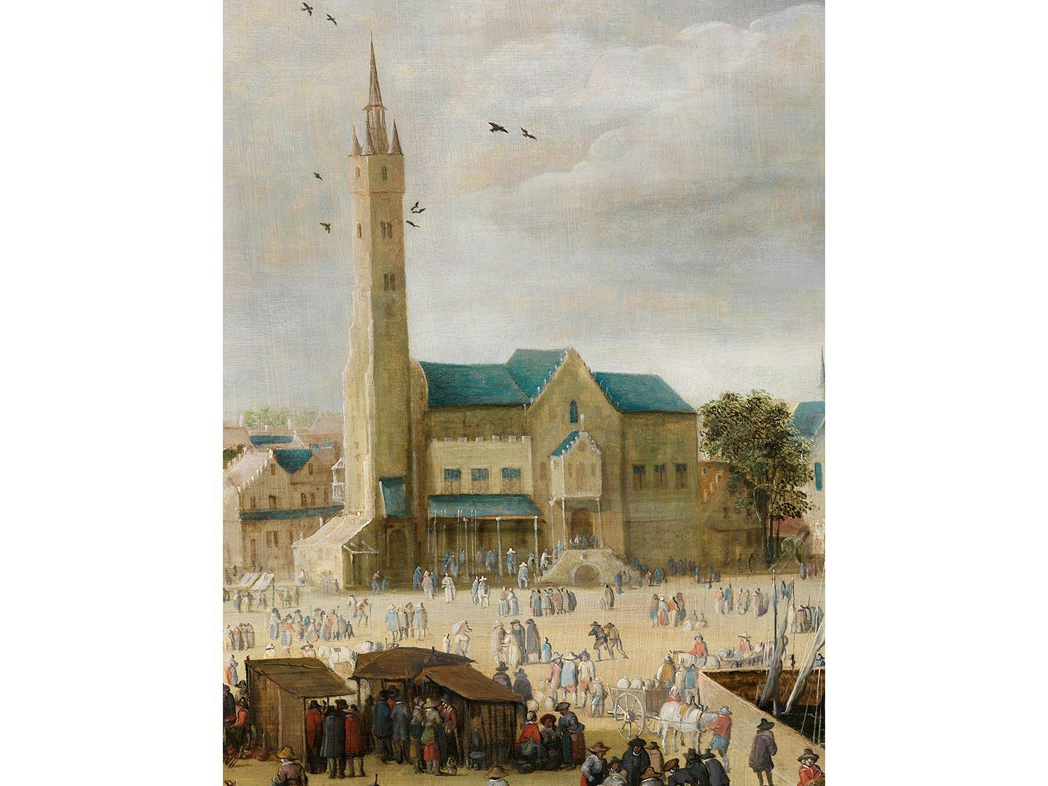 Detailabbildung: Philips de Momper, 1564 – 1634 Antwerpen, zug.