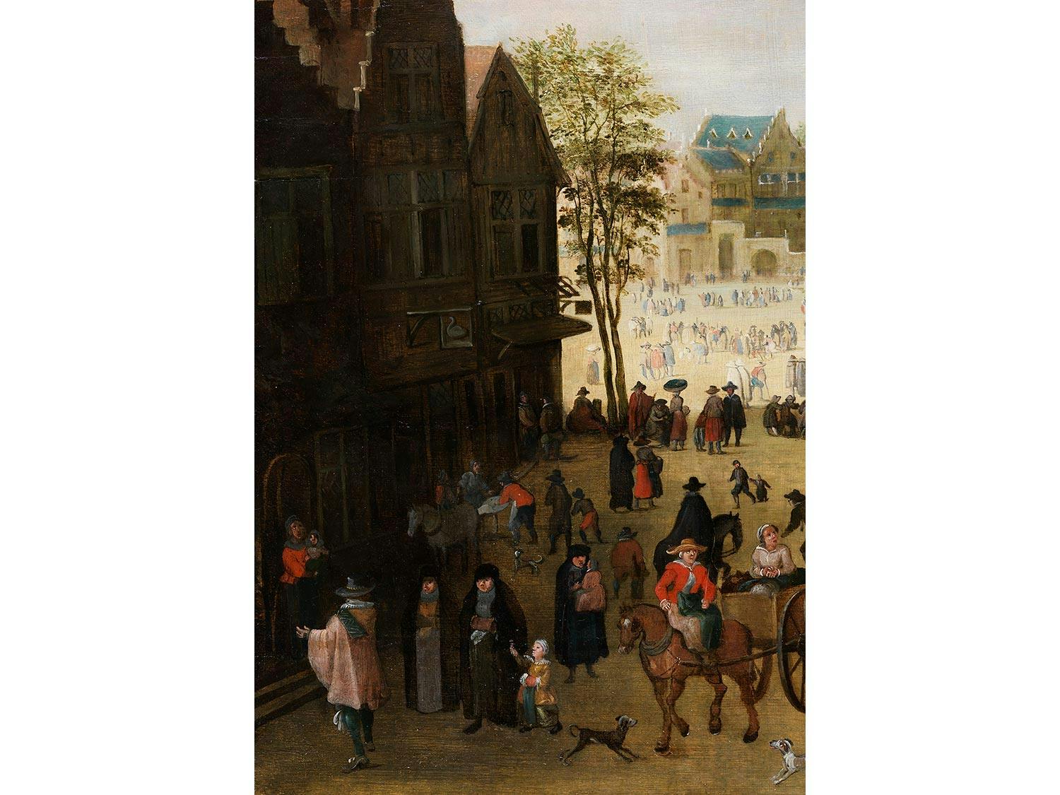 Detailabbildung: Philips de Momper, 1564 – 1634 Antwerpen, zug.