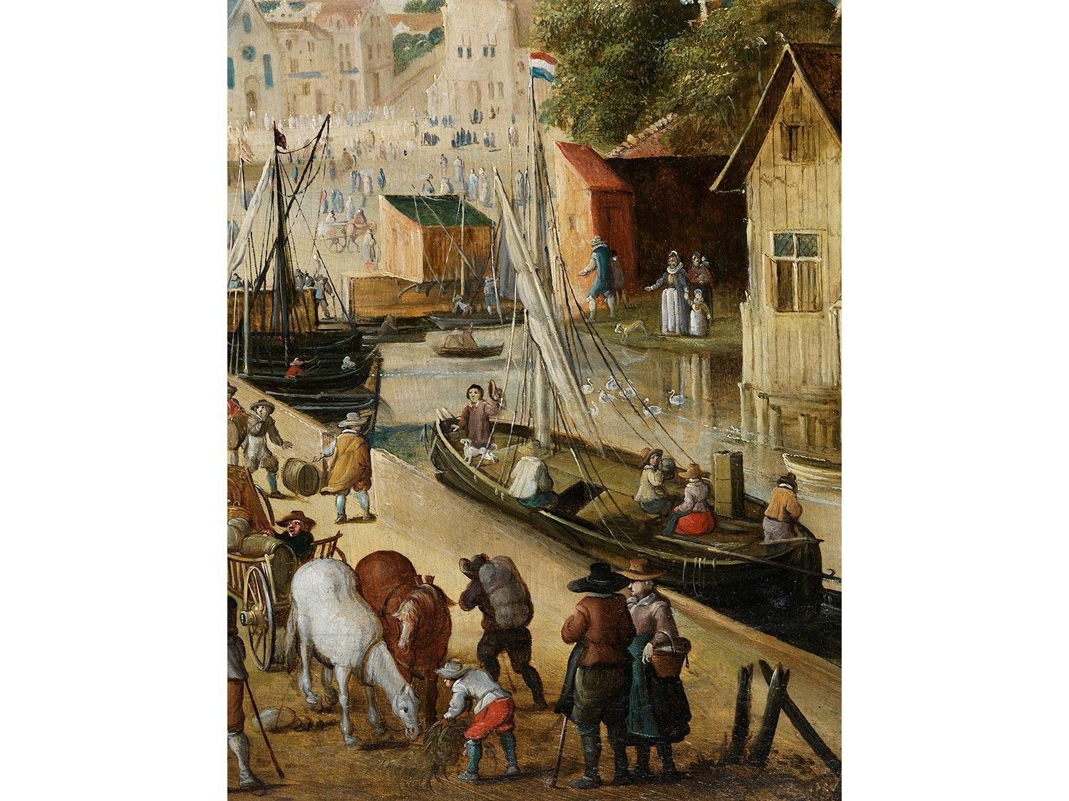 Detailabbildung: Philips de Momper, 1564 – 1634 Antwerpen, zug.