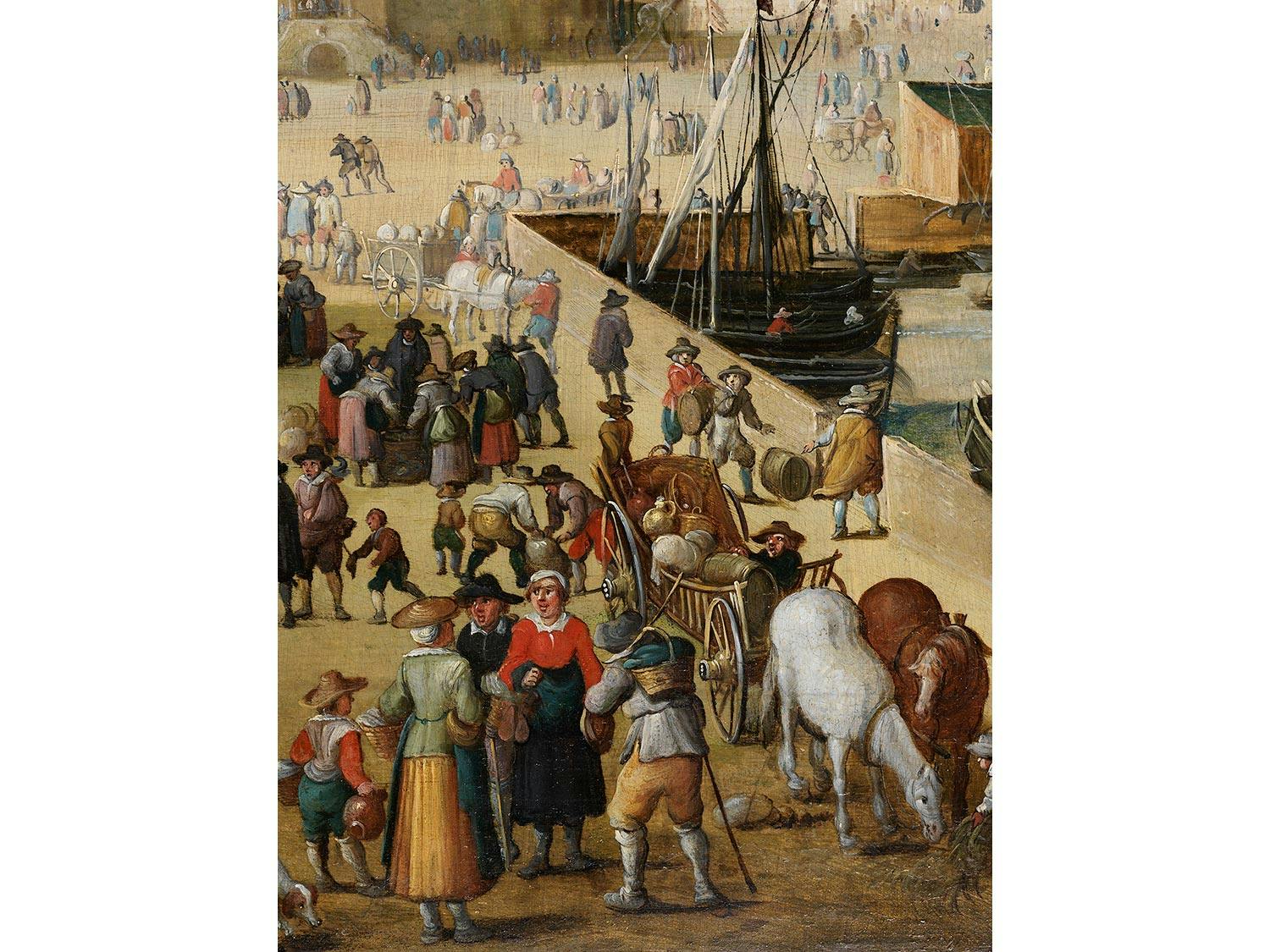 Detailabbildung: Philips de Momper, 1564 – 1634 Antwerpen, zug.