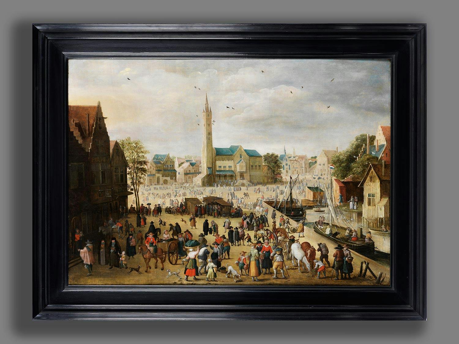 Detailabbildung: Philips de Momper, 1564 – 1634 Antwerpen, zug.