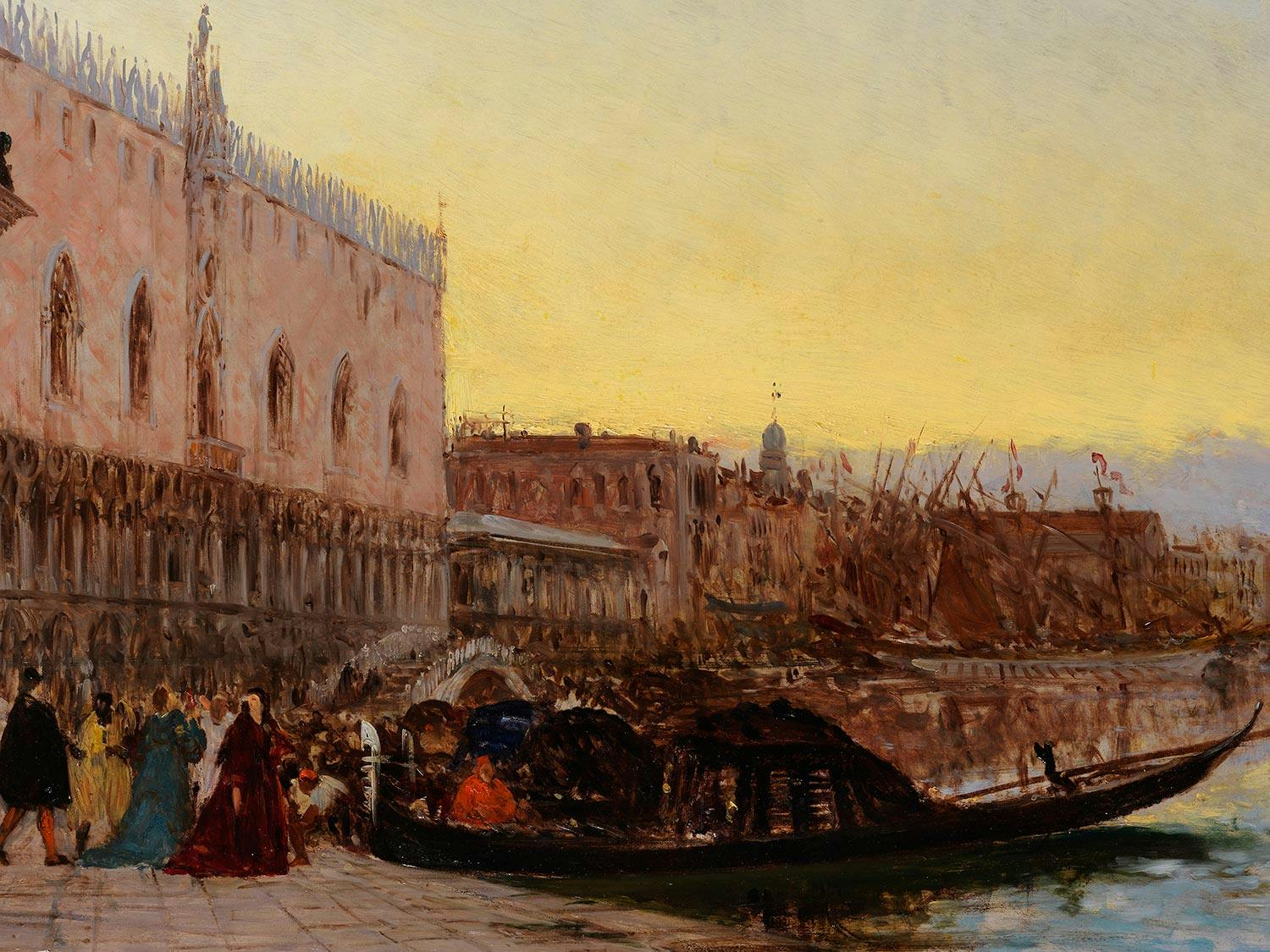 Detailabbildung: Félix Ziem, 1821 Beaune – 1911 Paris