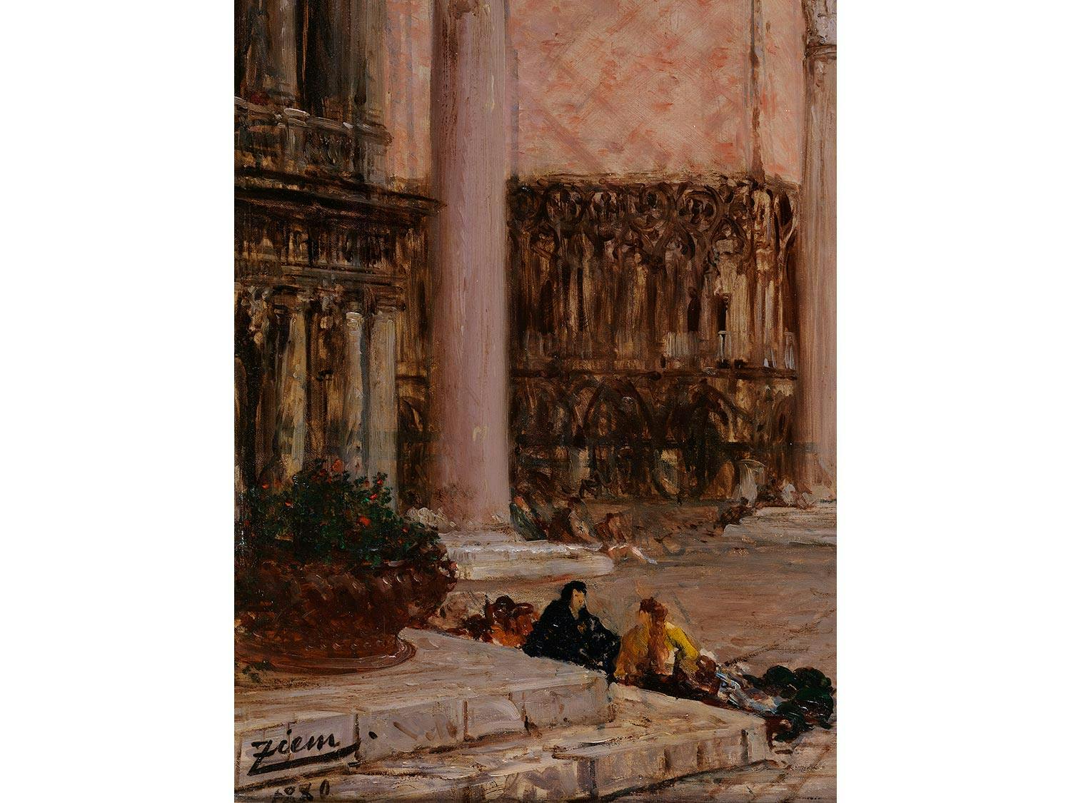 Detailabbildung: Félix Ziem, 1821 Beaune – 1911 Paris