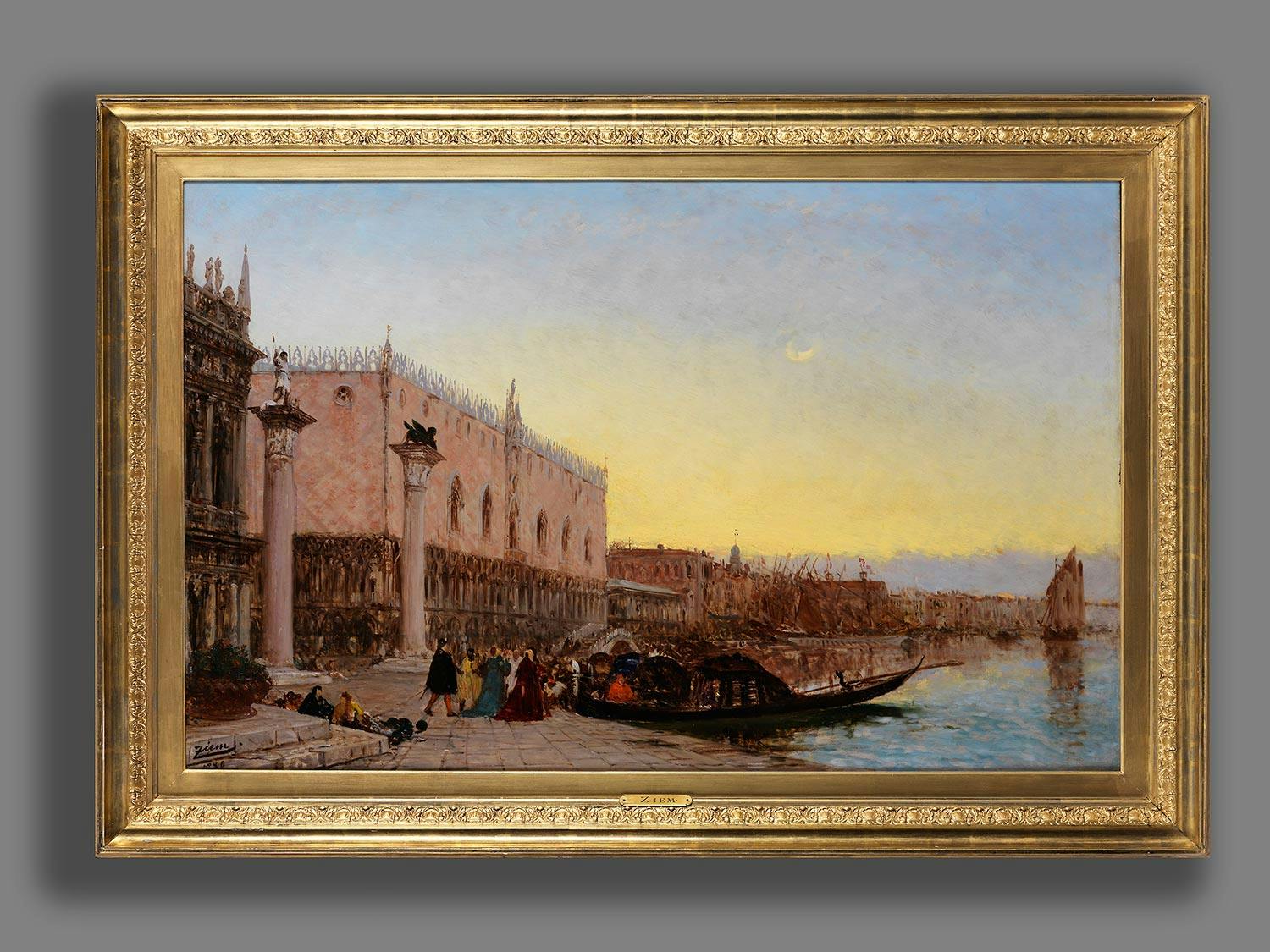 Detailabbildung: Félix Ziem, 1821 Beaune – 1911 Paris