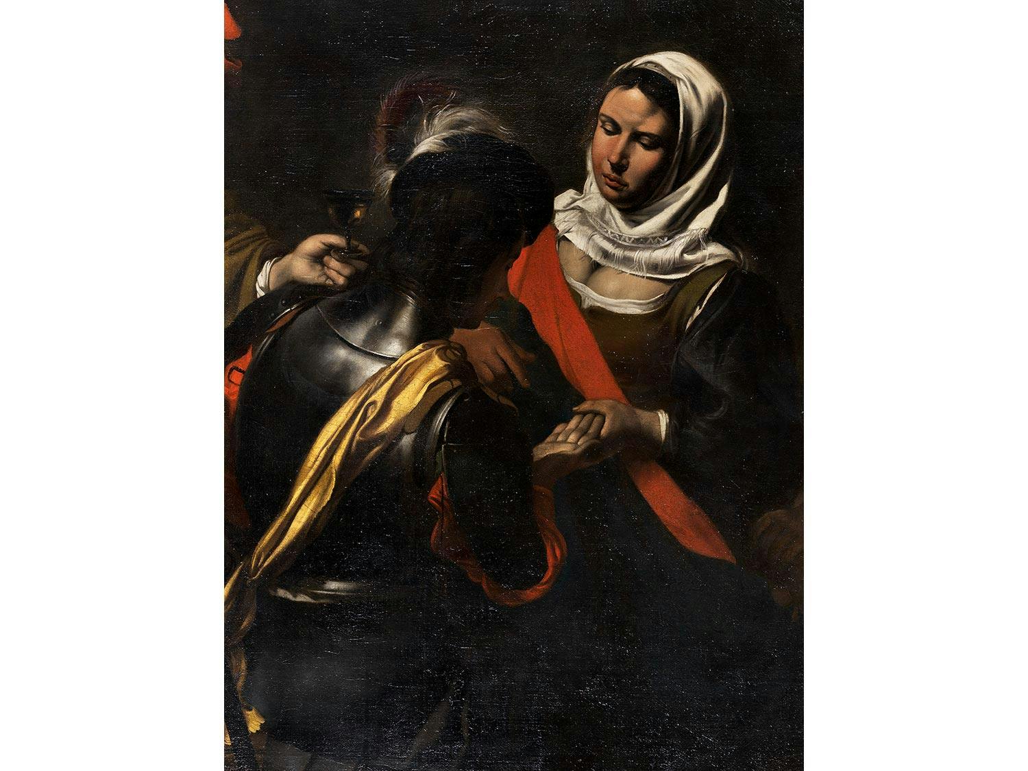 Detailabbildung: Valentin de Boulogne, 1594 Coulommiers – 1632 Rom, eines zug.