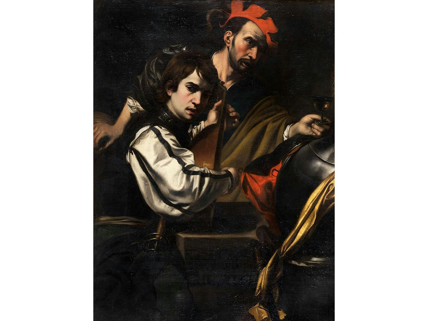 Detailabbildung: Valentin de Boulogne, 1594 Coulommiers – 1632 Rom, eines zug.