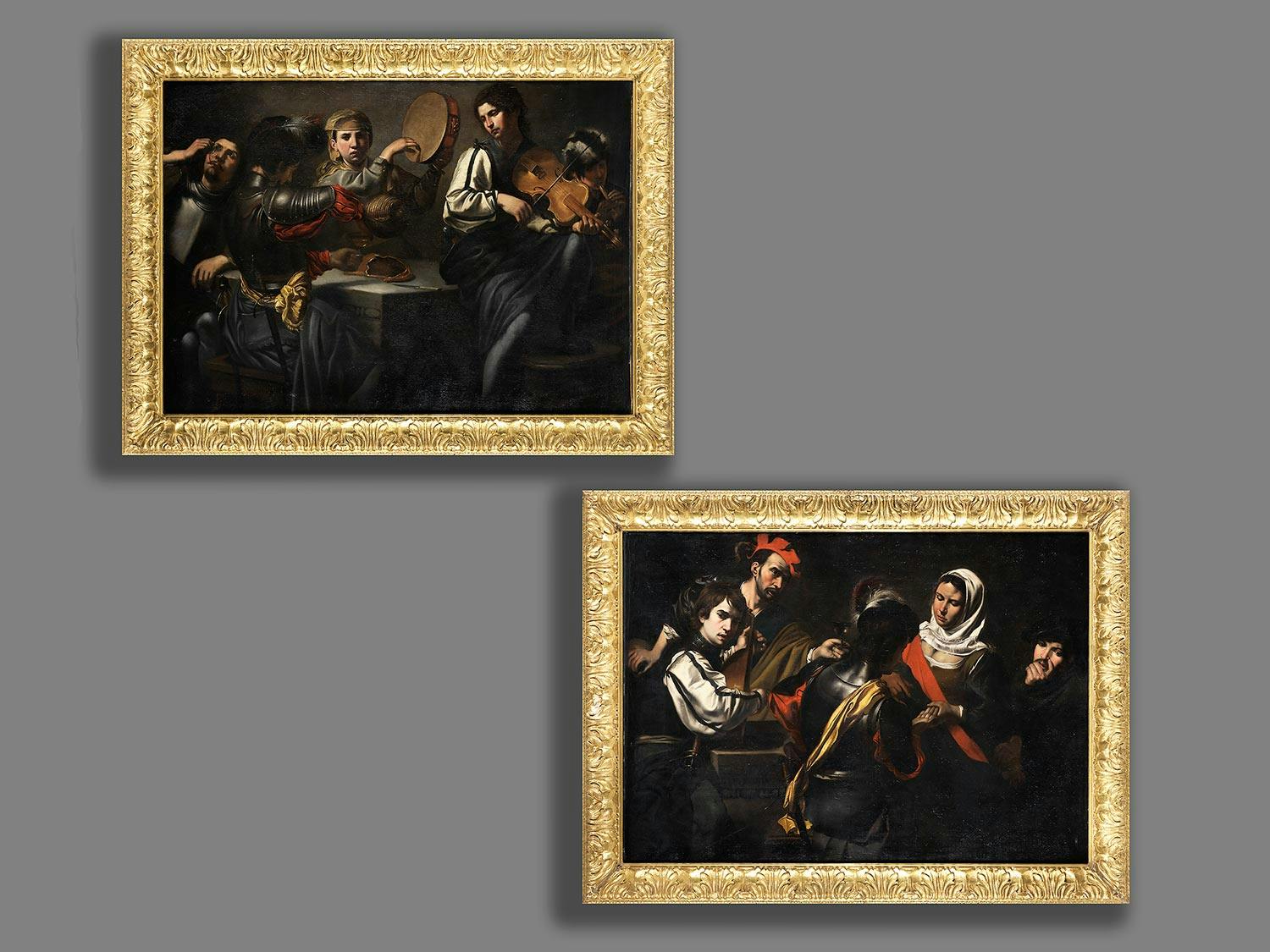 Detailabbildung: Valentin de Boulogne, 1594 Coulommiers – 1632 Rom, eines zug.