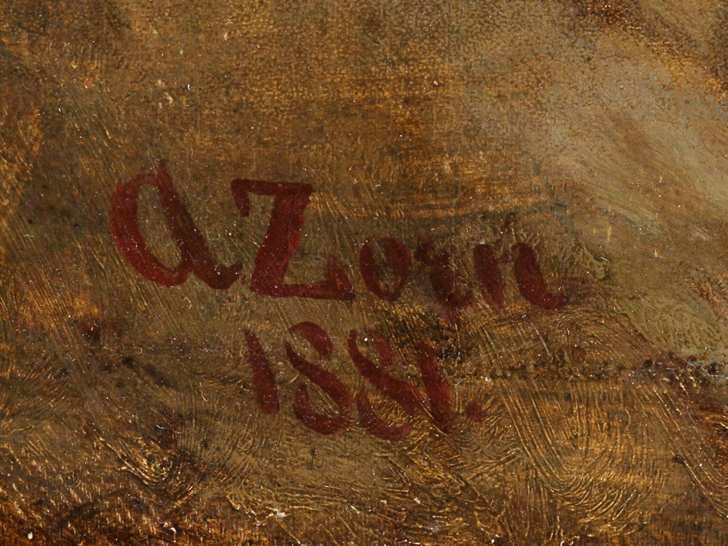 Detailabbildung: Maler des ausgehenden 19. Jahrhunderts (A. Zorn)