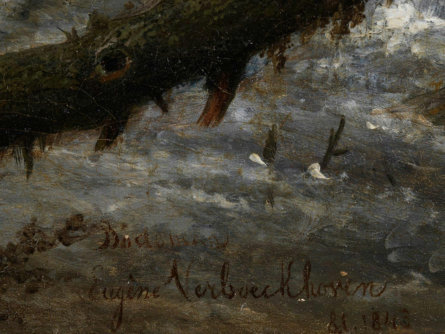 Detailabbildung: Willem Bodemann (1806 – 1880) und Eugène Verboeckhoven (1798/99 – 1881)