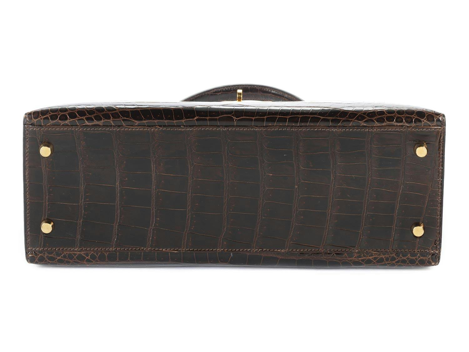 Detailabbildung: Hermès Kelly Bag 32 „Chocolate“