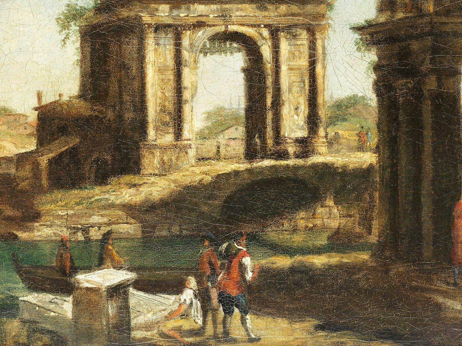 Detailabbildung: Michele Marieschi, 1710 Venedig – 1744 ebenda, Kreis des