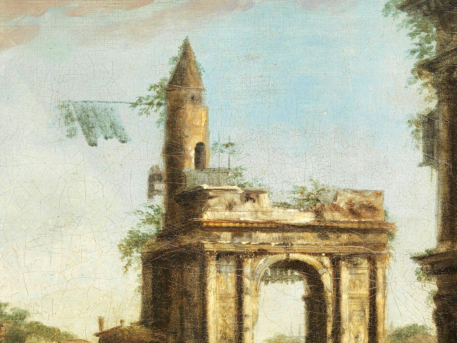 Detailabbildung: Michele Marieschi, 1710 Venedig – 1744 ebenda, Kreis des