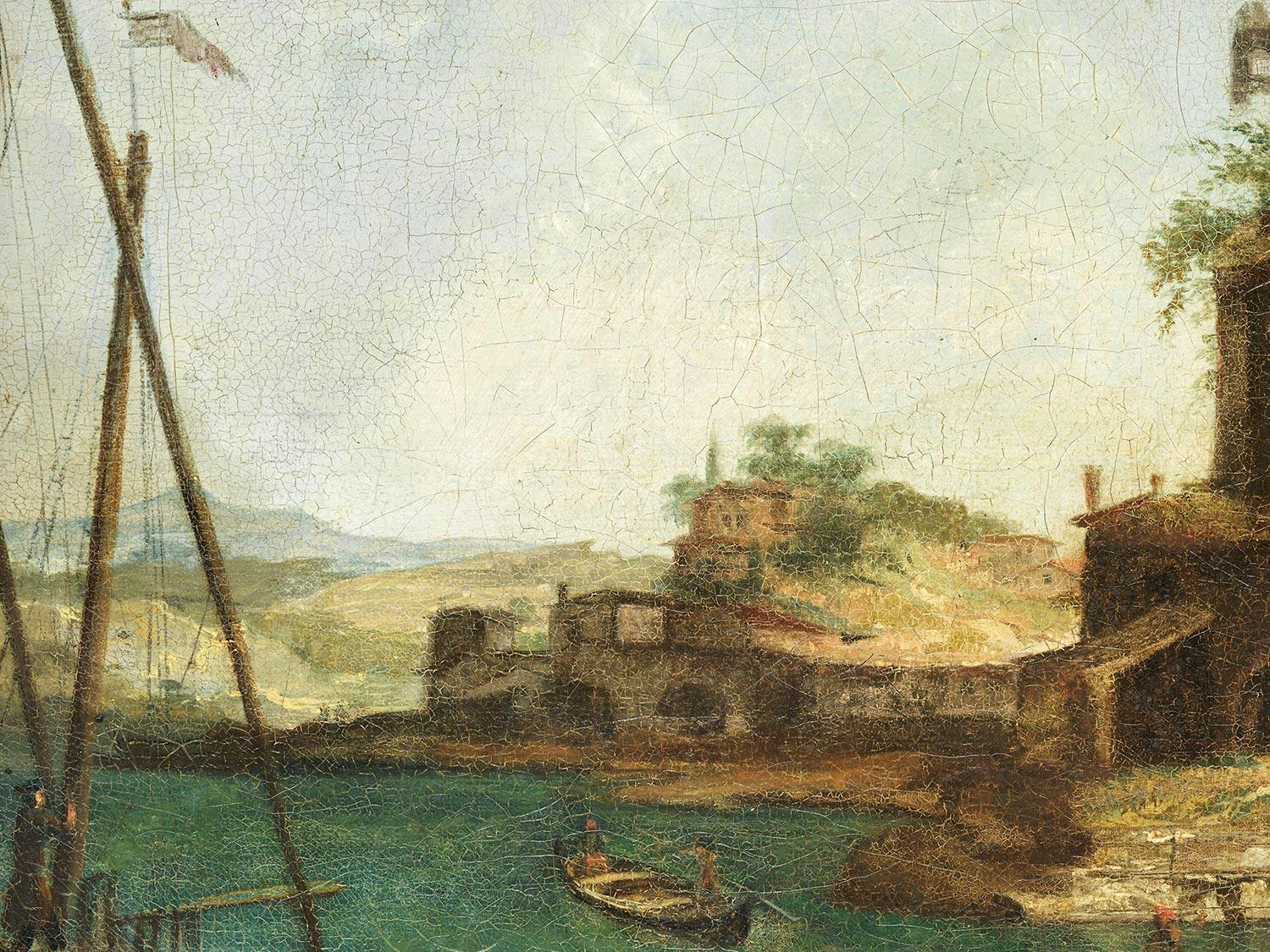 Detailabbildung: Michele Marieschi, 1710 Venedig – 1744 ebenda, Kreis des
