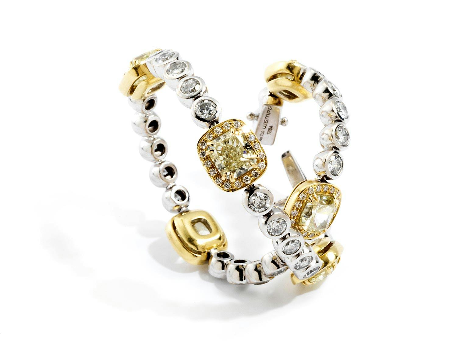 Detailabbildung: Diamant- und Farbdiamantarmband von Wempe