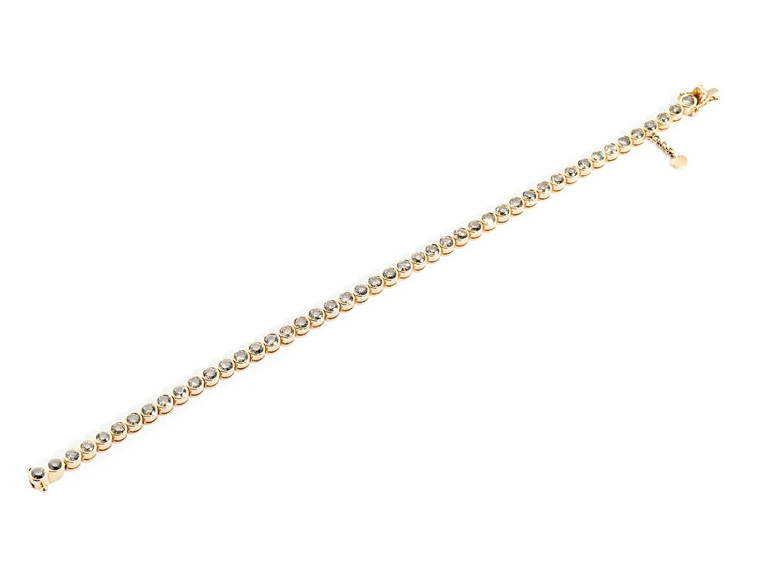 Rivière-Armband mit farbigen Diamanten von Wempe by Kim